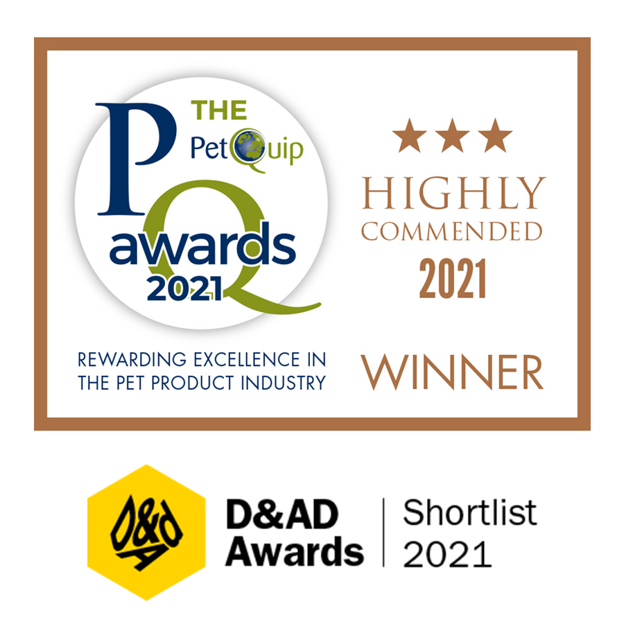 Finalists at both the D&AD Creative Awards & PetQuip Awards
