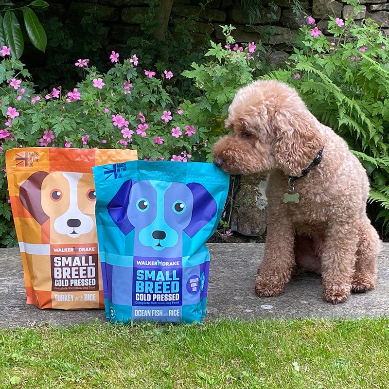 Walker and Drake 1.5kg Cold Pressed Small Breed Dog Food – Ocean Fish with Rice