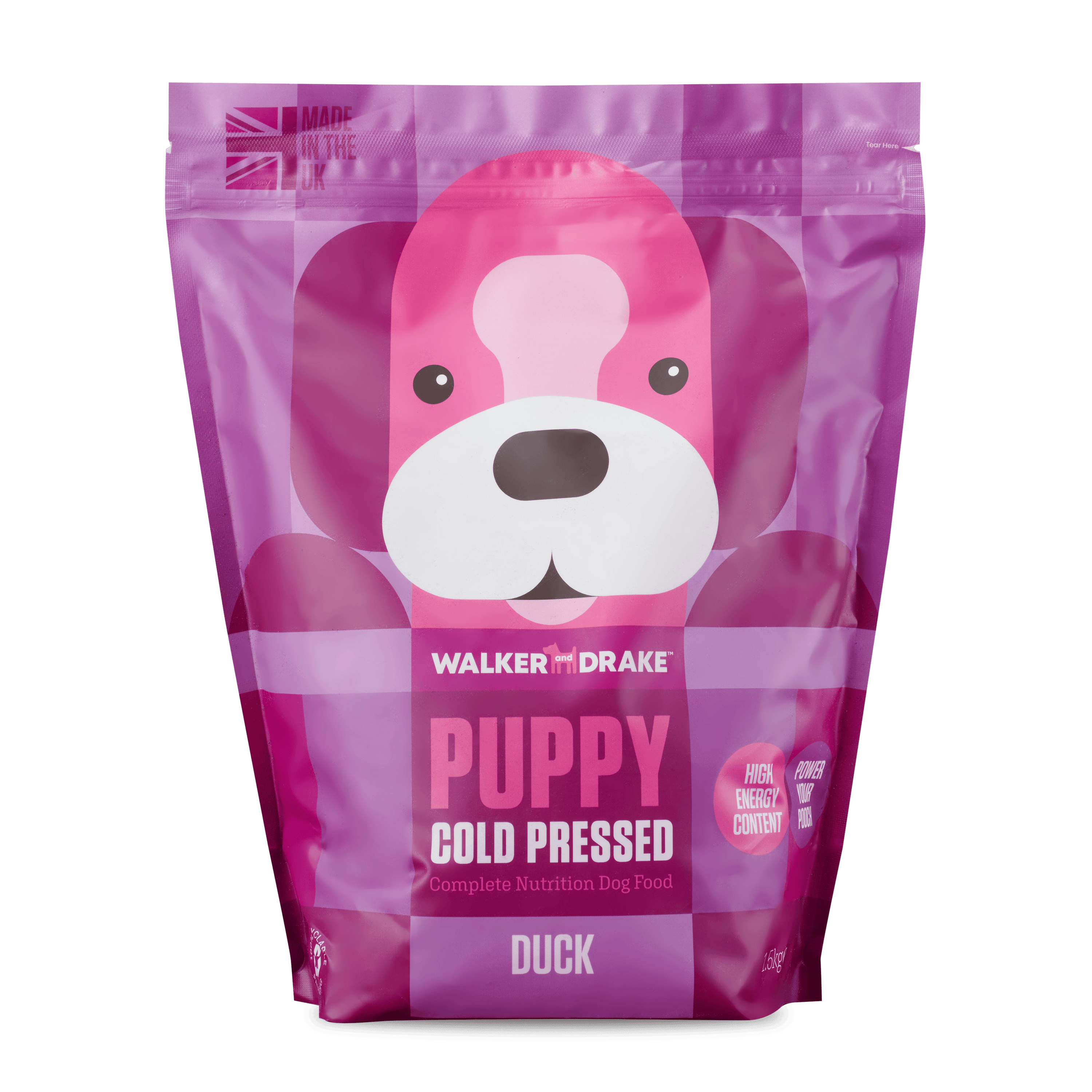Walker and Drake 1.5KG Puppy Food Premium Cold Pressed Dog Food - Duck 5060750770191 DU015PU021