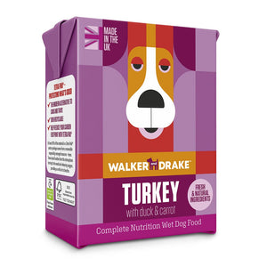Walker and Drake 390g Turkey with Duck & Carrots 5060750770306 TU390WT071