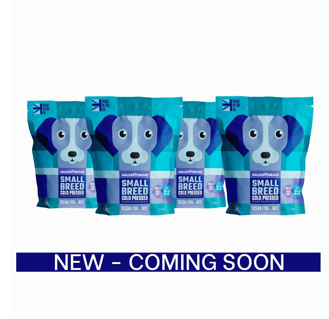 6kg (4x1.5kg) Cold Pressed Small Breed Dog Food Ocean Fish with Rice