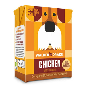 Walker and Drake Mixed Pack of 12 - x6 Chicken with Broccoli, x6 Turkey with Duck & Carrot - 390g 5060750770337 CT468WT071