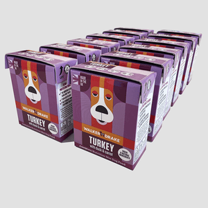 Walker and Drake Pack of 12 Turkey with Duck & Carrots - 390g 5060750770313 TU468WT071