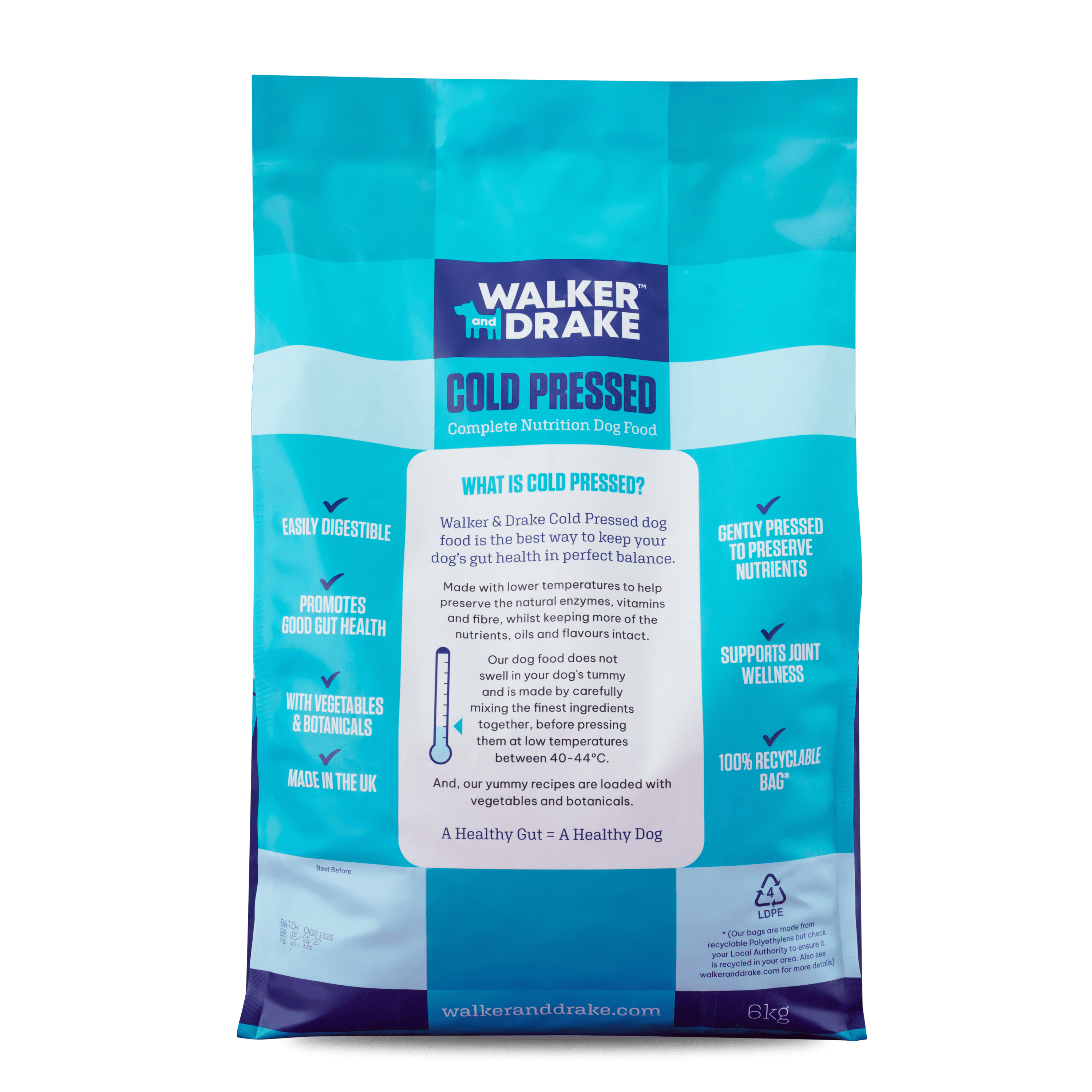 Walker and Drake Puppy Food Premium Cold Pressed Dog Food - Duck