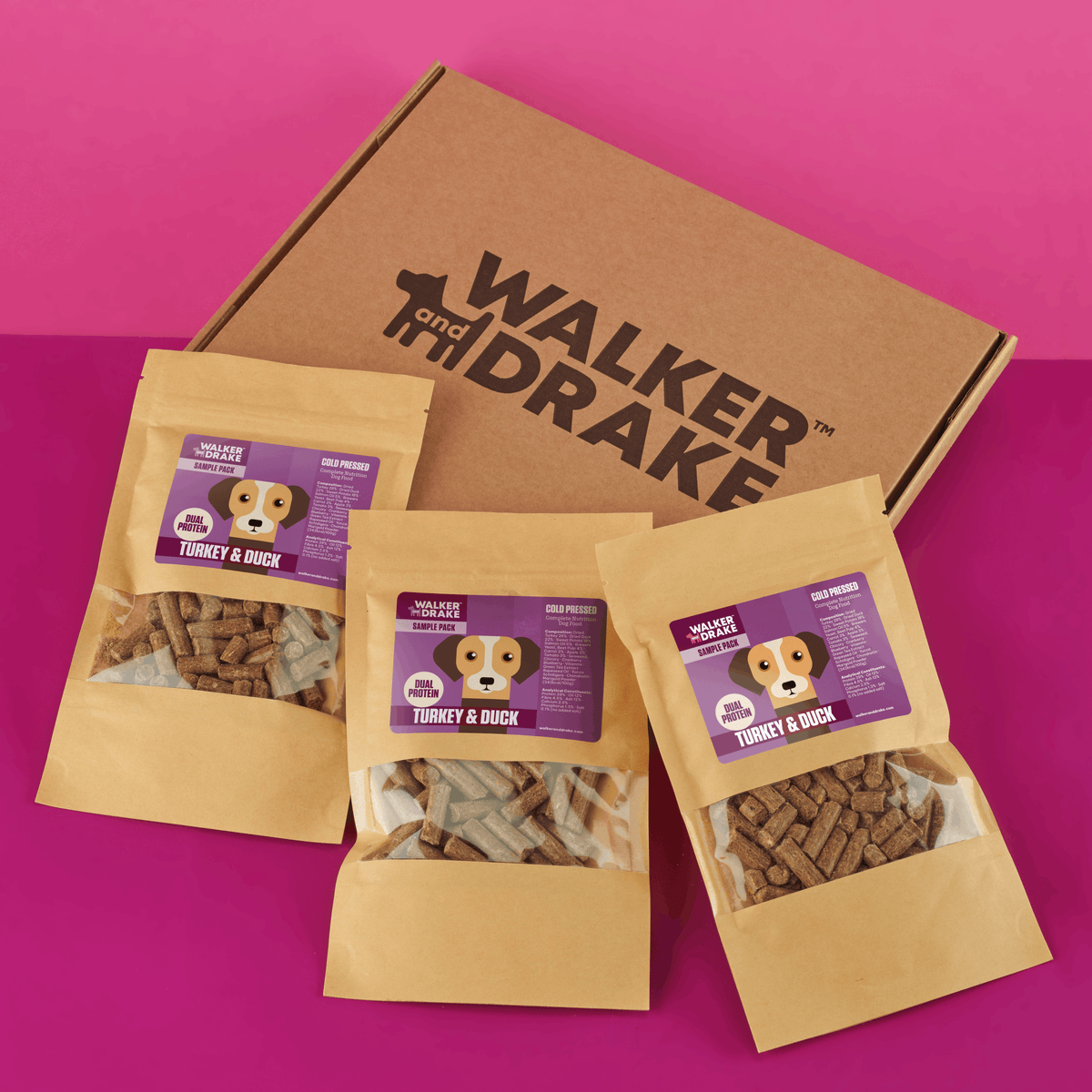 Walker and Drake Turkey & Duck (Dual Protein) Sample Pack 5060750770627 TD006AD011SP