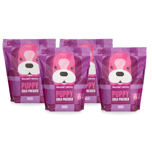 Walker and Drake 6kg (4x1.5kg) Cold Pressed Puppy Food – Duck DU006PU021