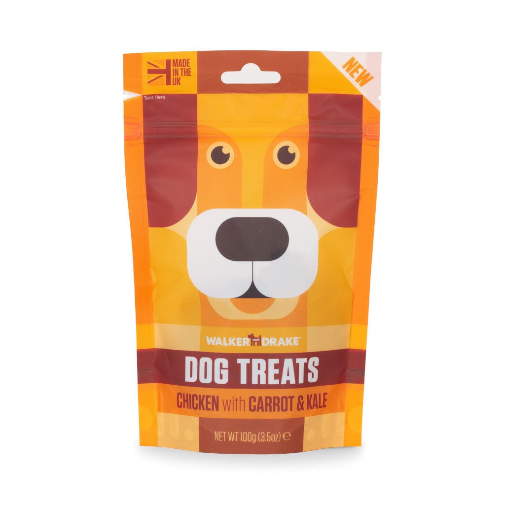 Walker and Drake Chicken with Carrot & Kale, 100g Dog Treats 5060750770146 CH100TR031
