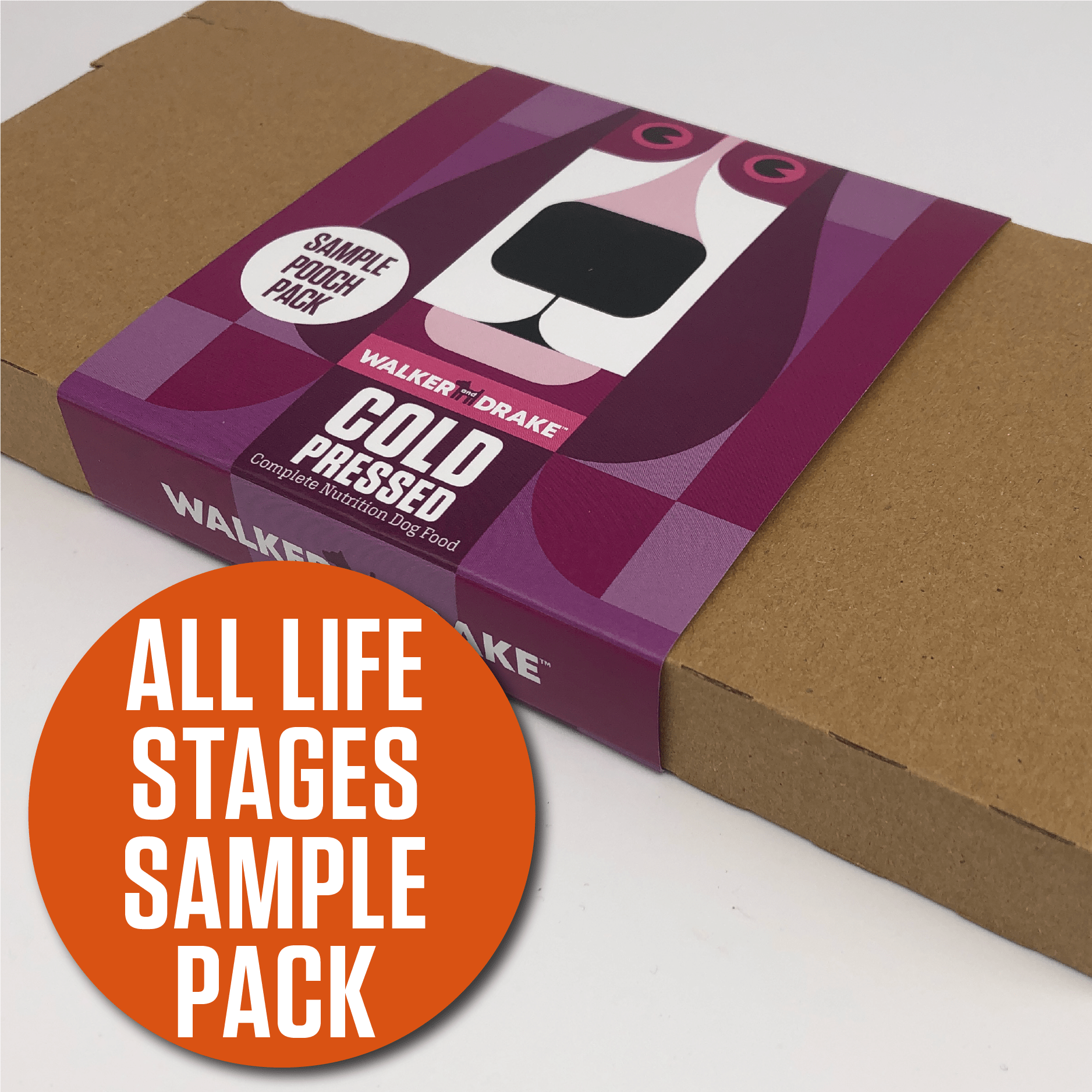 Walker and Drake SAMPLE PACK - FOR ALL LIFE STAGES - Duck, Ocean Fish & Chicken 5060750770115 SP160AD011
