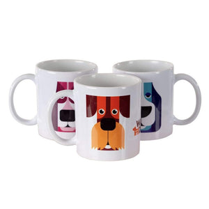 Walker and Drake Set of 3 illustrative Mugs MU003AC041