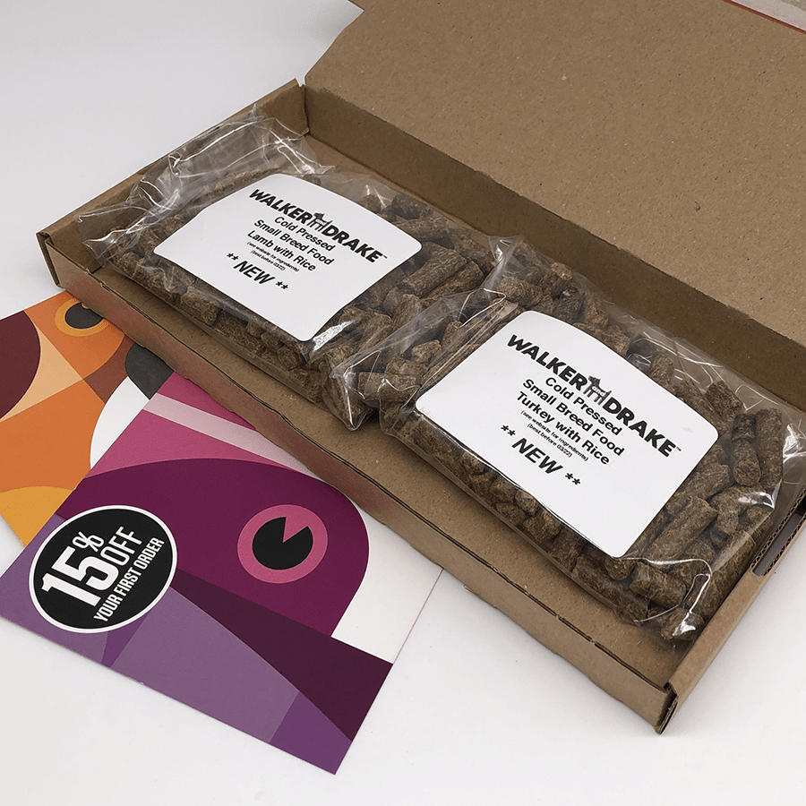 Walker and Drake SMALL BREED - SAMPLE PACK - Lamb with Rice & Turkey with Rice SP160SB011