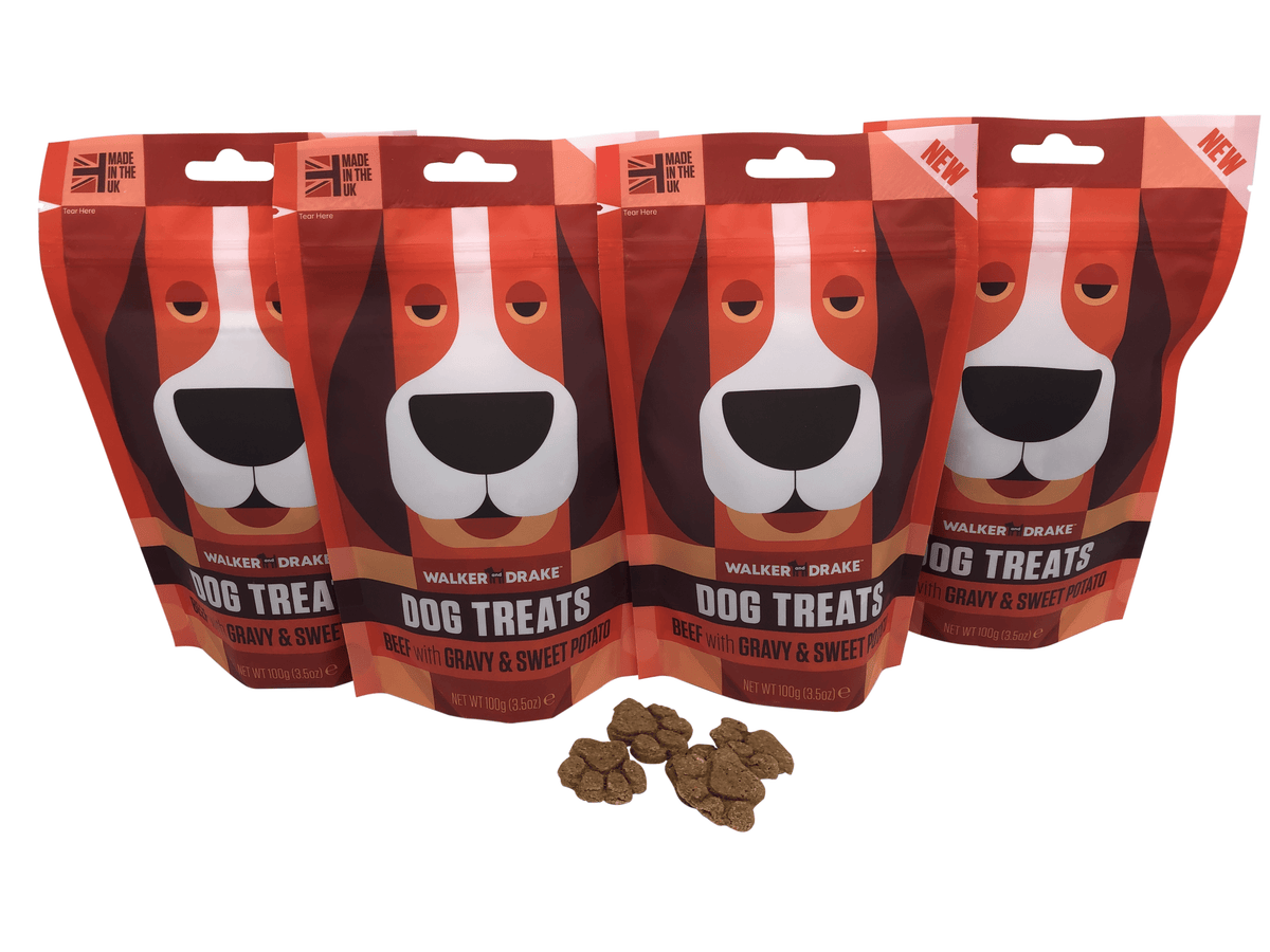 Walker and Drake Walker & Drake Treats, 4x 100g Beef Dog Treats BE001TR031