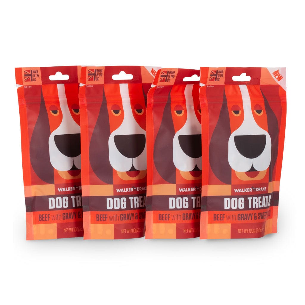 Walker and Drake Walker & Drake Treats, 4x 100g Beef Dog Treats BE001TR031