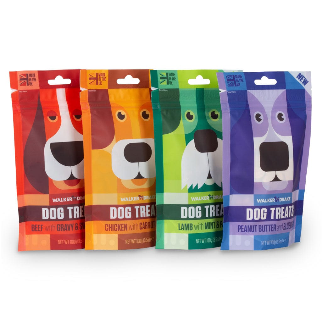 Walker and Drake Walker & Drake Treats, 4x 100g Mixed Dog Treats 5060750770221 MX400TR031